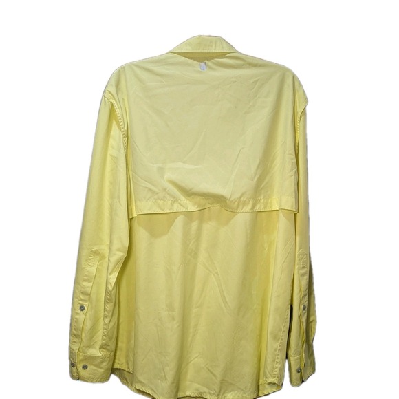 Field & Stream Mens Shirt  Yellow Fishing Vented Button Up Long Sleeve Size Lrg - Picture 7 of 13